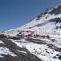  Hochlager Nido de Condores, 5500m.